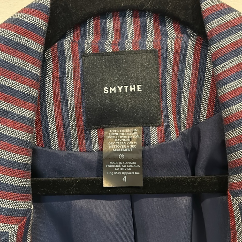 Smythe Stripe Cotton Blazer - Picture 6 of 9
